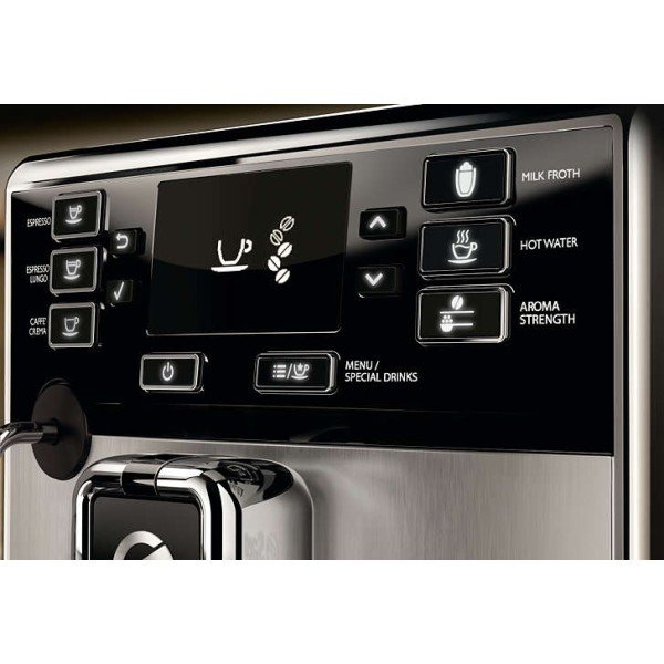 Philips Автоматична еспресо машина за 8 кафе напитки Saeco PicoBaristo Steel кафемашина - Автоматични машини