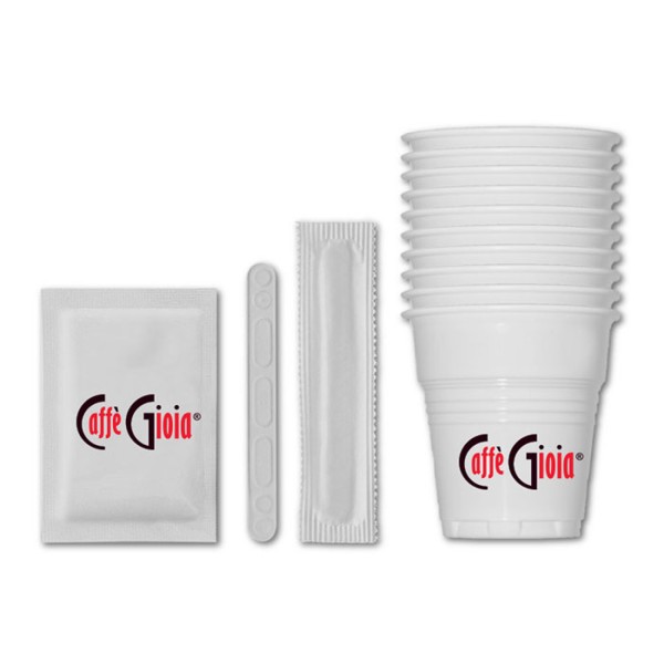 Caffe Gioia Чаши, бъркалки и захар /комплект/ по 150 бр. Аксесоари - Подсладители