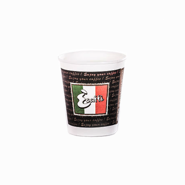 Ecaffe Чаши за топли напитки 180 мл./ 100 бр. Картонени чаши - Картотени, Вендинг чаши и капаци