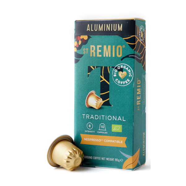 St Remio Traditional BIO Nespresso система 10 Алуминиеви Кафе капсули - Капсули за Nespresso система