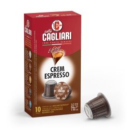 Caffe Cagliari Crem Espresso Nespresso system 10 pcs. Coffee capsules