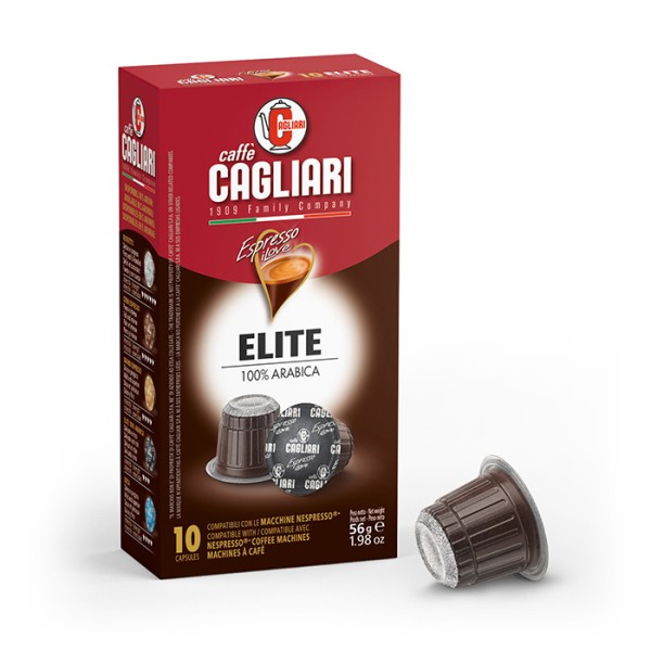 Caffe Cagliari Elite 100% Arabica Nespresso система 10 бр. Кафе капсули - Кафе