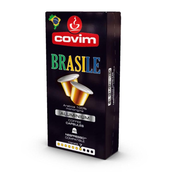 Covim Alluminio Brasilia - капсули Nespresso 10 броя - Кафе капсули