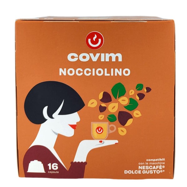 COVIM Nocciolino - Dolce Gusto capsules 16 pcs. - Capsules Dolce Gusto system