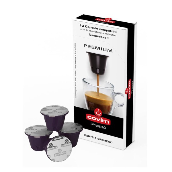 COVIM Premium Presso 10 бр. капсули Nespresso система - Капсули за Nespresso система