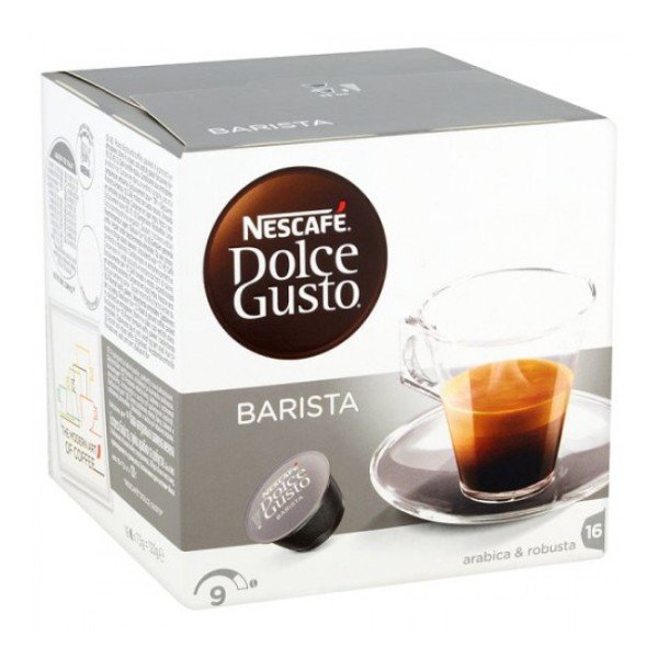 Dolce Gusto Еспресо Barista Dolce Gusto система 16 бр. Кафе капсули - Espresso Barista на Dolce Gusto Еспресо от най-висок клас! Еспресо Бариста - кафе за ценителите на силното, твърдо еспресо. Кафе от най-висока класа, с много силен аромат, изключително Dolce Gusto Еспресо Barista Dolce Gusto система 16 бр. Кафе капсули - Капсули Dolce Gusto система