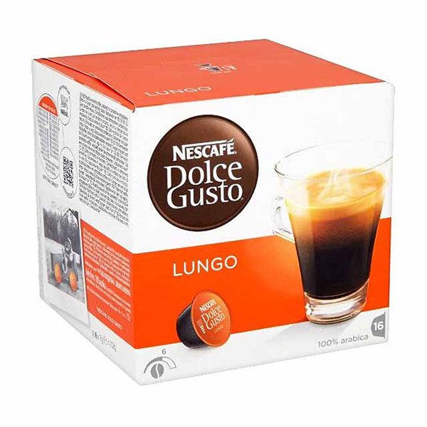 Dolce Gusto Lungo Dolce Gusto система 16 бр. Кафе капсули - Dolce Gusto Lungo кафе на капсули За любителите на дългото кафе, Dolce Gusto представя Caffee Lungo. Кафе на капсули за кафемашини Dolce Gusto System, които са подходящи за дълго кафе или кафе ам Dolce Gusto Lungo Dolce Gusto система 16 бр. Кафе капсули - Капсули Dolce Gusto система