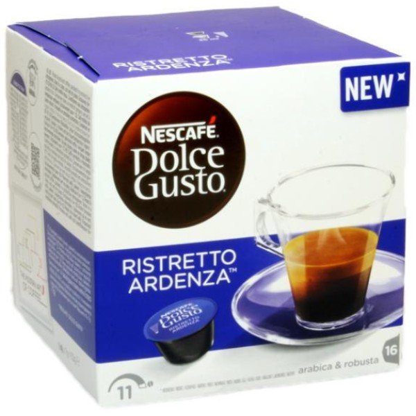 Dolce Gusto Ristretto Ardenza Dolce Gusto система 16 бр. Кафе капсули - Най-интензивното еспресо: Ristretto Ardenza Nescafe Dolce Gusto Ви представя най-интензивното еспресо до момента от различните блендове кафе. Еспресо с невероятен вкус и аромат, истин Dolce Gusto Ristretto Ardenza Dolce Gusto система 16 бр. Кафе капсули - Капсули Dolce Gusto система