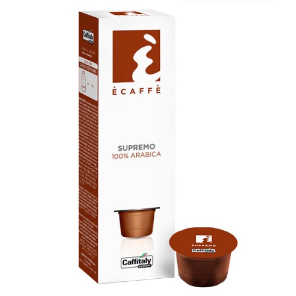 Ecaffe Supremo Caffitaly Система 10 бр. Кафе капсули - Капсули Caffitaly система