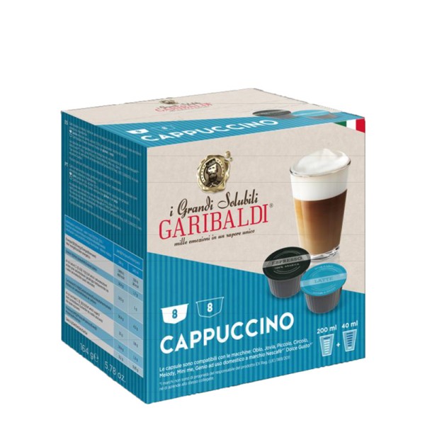 Gran Caffe Garibaldi Cappuccino Dolce Gusto system 16 pcs. Coffee capsules - Capsules Dolce Gusto system