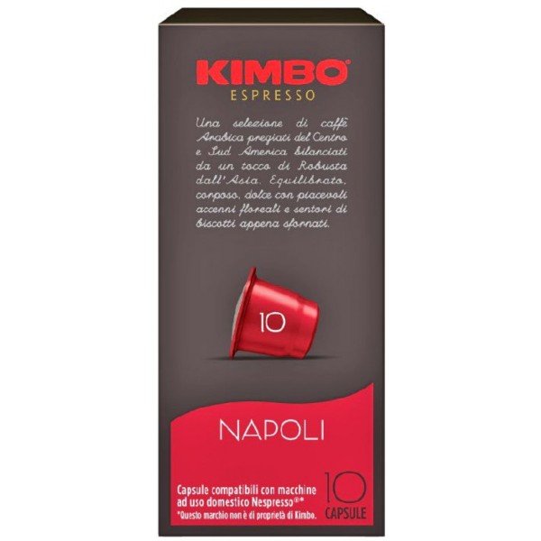 Kimbo Napoli Nespresso система 10 бр. Кафе на капсули - Капсули за Nespresso система