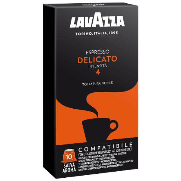 Lavazza Espresso Delicato Nespresso система 10 бр. Кафе капсули - Капсули за Nespresso система