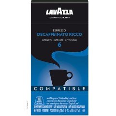 Lavazza Decaffeinato Ricco Nespresso система 10 бр. Кафе капсули