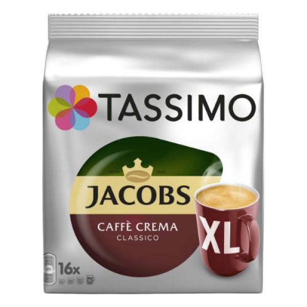 Tassimo Jacobs Crema Classico XL Tassimo система 16 бр. Кафе на капсули - Кафе