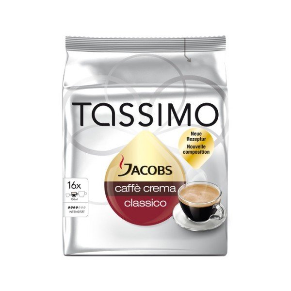 Tassimo Jacobs Crema Classico Tassimo система 16 бр. Кафе на капсули - Капсули Tassimo система