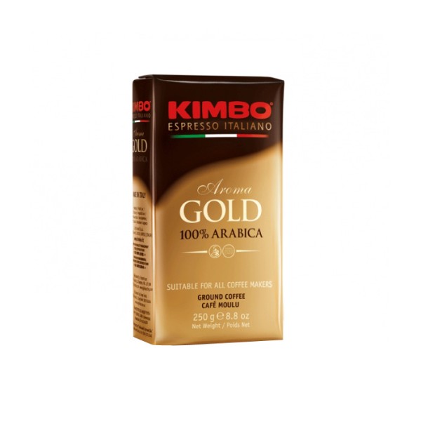 Kimbo Aroma Gold 100% Arabica 0,250 кг. Мляно кафе - Мляно кафе