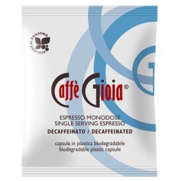 Caffe Gioia Bianca Decaffeinato 1 pc. 44 mm Decaffeinated Coffee in doses