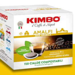 Кафе Kimbo Amalfi 100% Arabica кафе дози 150 бр.