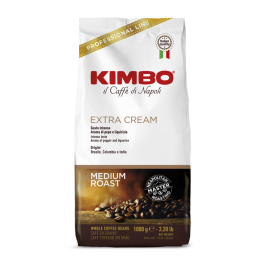 Kimbo Extra Cream 1 kg. Coffee beans