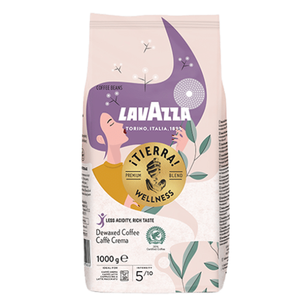 Lavazza Tierra Wellness 1 кг. Кафе на зърна - Кафе на зърна