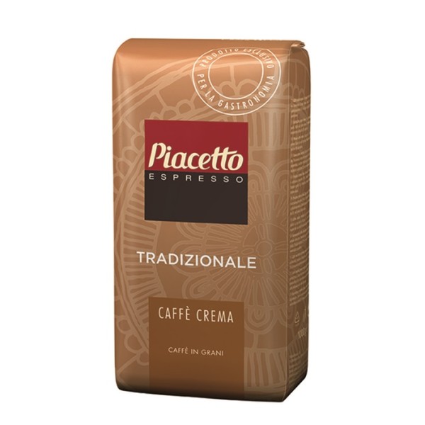 Piacetto Crema Traditionale 1 кг. Кафе на зърна - Кафе на зърна