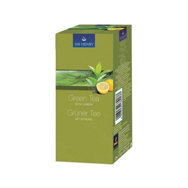 Sir Henry Зелен чай с лимон 25 бр. Пакетчета чай - Чай на пакетчета