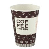 Чаши картон COFFEE BEANS TRIO 200 мл. - Картотени, Вендинг чаши и капаци