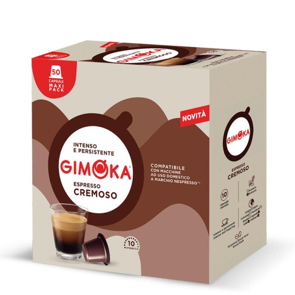 GIMOKA Cremoso - Nespresso® capsules 50 pcs. - Capsules for the Nespresso system