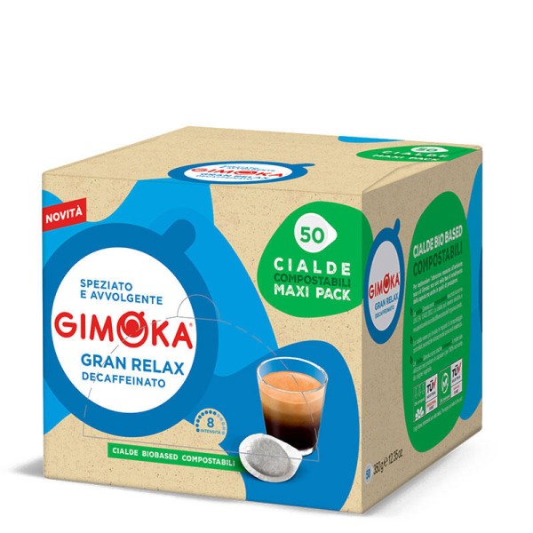 GIMOKA Gran Relax Decaffeinato – филтър дози 50 бр. - Кафе на дози