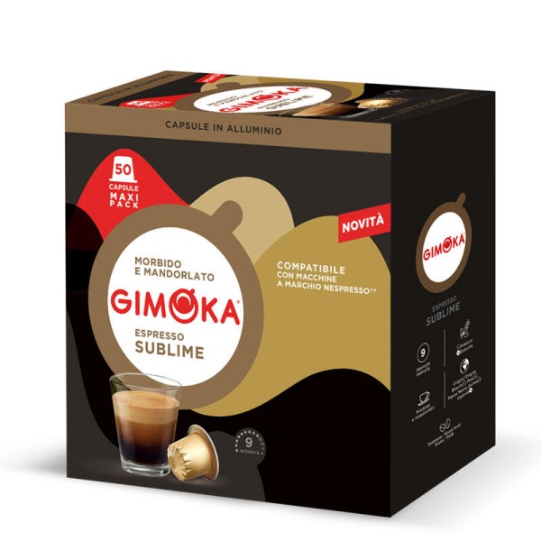 GIMOKA In Alluminio Sublime – капсули Nespresso® 50 бр. - GIMOKA In Alluminio Sublime – Истинското Италианско Еспресо у Дома Представете си идеалния старт на един ден - уютната ви кухня е изпълнена с аромата на свежо приготвено еспресо. Уханието на богати GIMOKA In Alluminio Sublime – капсули Nespresso® 50 бр. - Капсули за Nespresso система