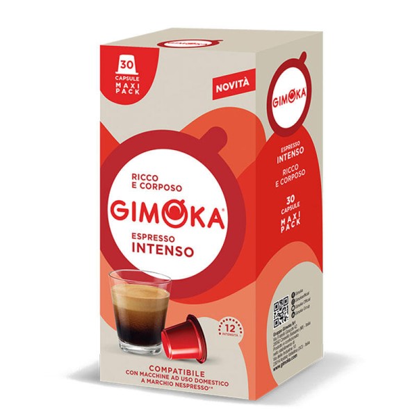 GIMOKA Intenso – капсули Nespresso® 30 бр. - GIMOKA Intenso – Интензивно италианско удоволствие в капсула Представяме Ви GIMOKA Intenso, където всяка капсула е създадена да предложи ароматно пътешествие из златните полета на Южна Америка и м GIMOKA Intenso – капсули Nespresso® 30 бр. - Капсули за Nespresso система