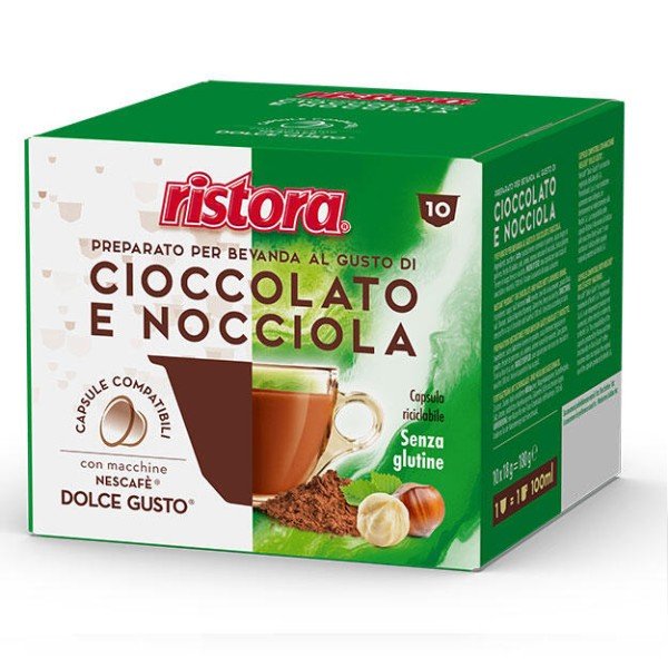 RISTORA Cioccolato e nocciola – капсули Dolce Gusto® 10 бр. - Капсули Dolce Gusto система