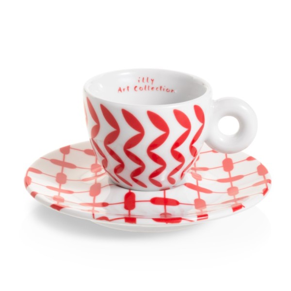 illy® Колекция Mona Hatoum – Сет от 2 чаши за еспресо - Кeрамика, Порцелан и стъкло