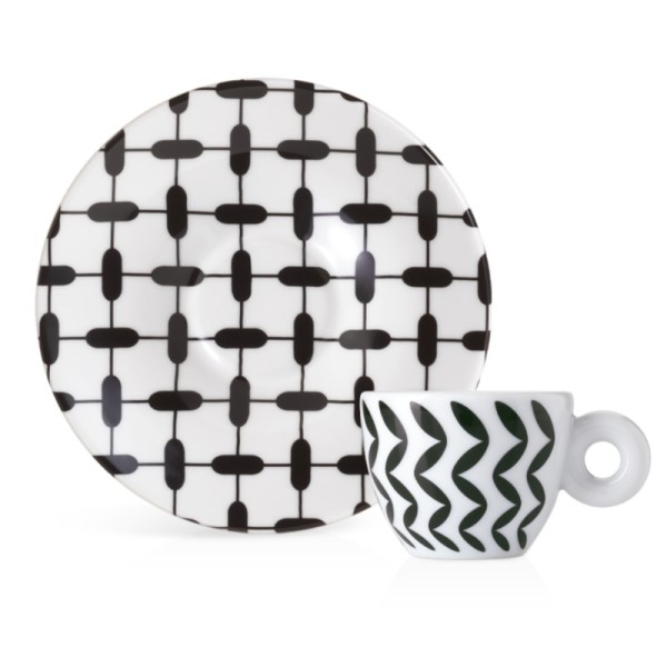 illy® Колекция Mona Hatoum – Сет от 2 чаши за еспресо - Кeрамика, Порцелан и стъкло