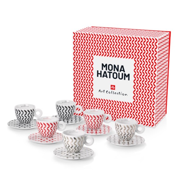 illy® Колекция Mona Hatoum – Сет от 6 чаши за капучино - Открийте новата колекция чаши за капучино с абстрактния дизайн на Mona Hatoum на illy. Вземете вашите подписани и номерирани чаши за капучино днес! Описание За колекцията illy® Колекция Mona Hatoum – Сет от 6 чаши за капучино - Кeрамика, Порцелан и стъкло