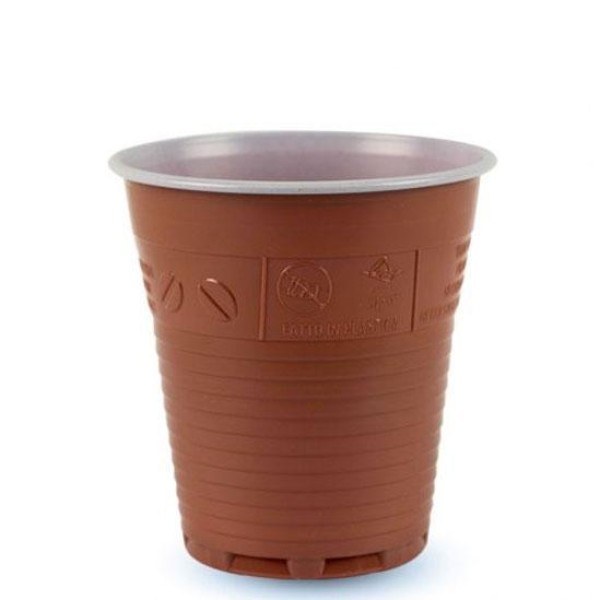 Чаши пластмаса 5 PLAL COMPACTO – КАФЯВА 166 ml. - Картотени, Вендинг чаши и капаци