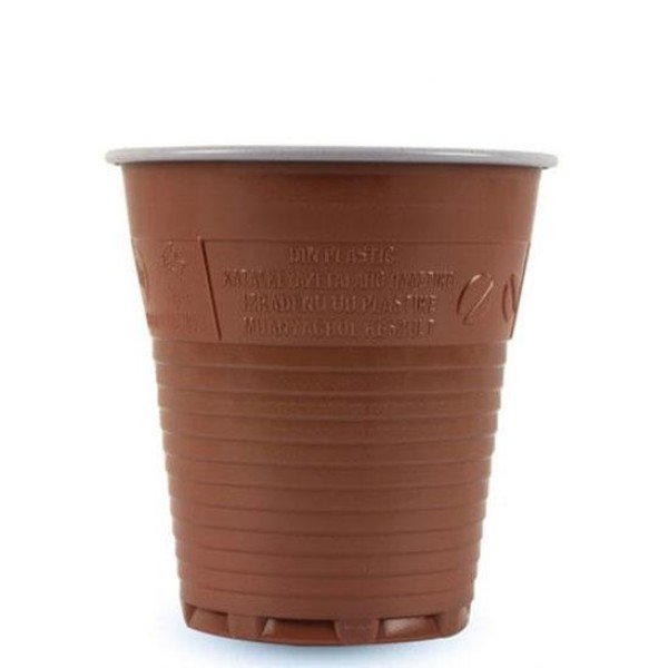 Чаши пластмаса 5 PLAL COMPACTO – КАФЯВА 166 ml. - Картотени, Вендинг чаши и капаци