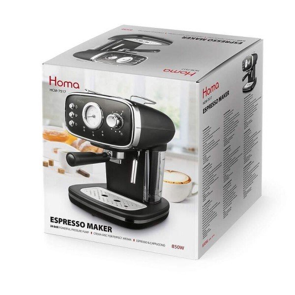 Еспресо машина HOMA (HCM-7517) - Ръчни кафемашини