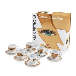 illy® Max Petrone Collection – Set of 6 Cappuccino Cups