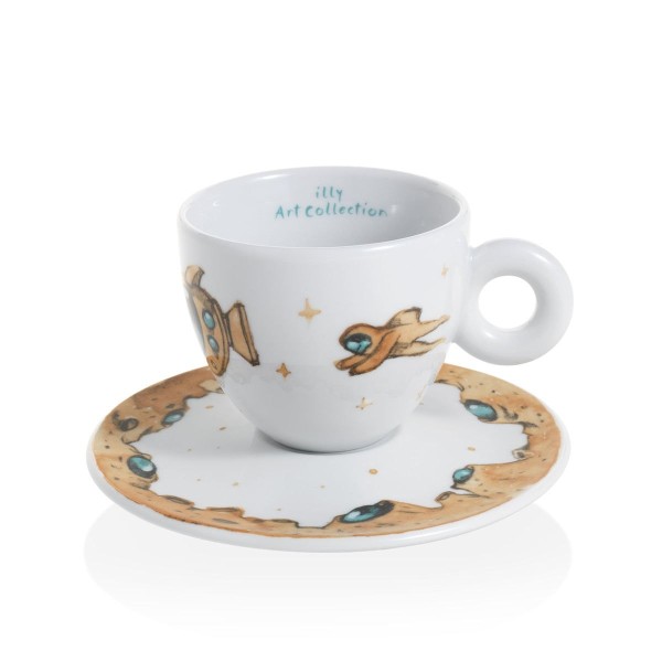 illy® Колекция Max Petrone – Сет от 6 чаши за капучино - Комбинирайте удоволствието от пиенето на кафе с красиво въображение, призовавайки произведения на изкуството на известния художник Max Petrone. Описание Колекцията illy® Колекция Max Petrone – Сет от 6 чаши за капучино - Кeрамика, Порцелан и стъкло