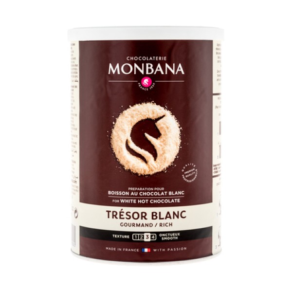 Топъл шоколад – Monbana Tresor Бял 40% – Франция, 0.500 г -