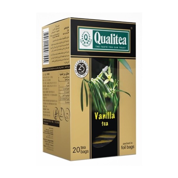 Черен чай – Qualitea Vanilla – 20 сашета кутия - Чай на пакетчета