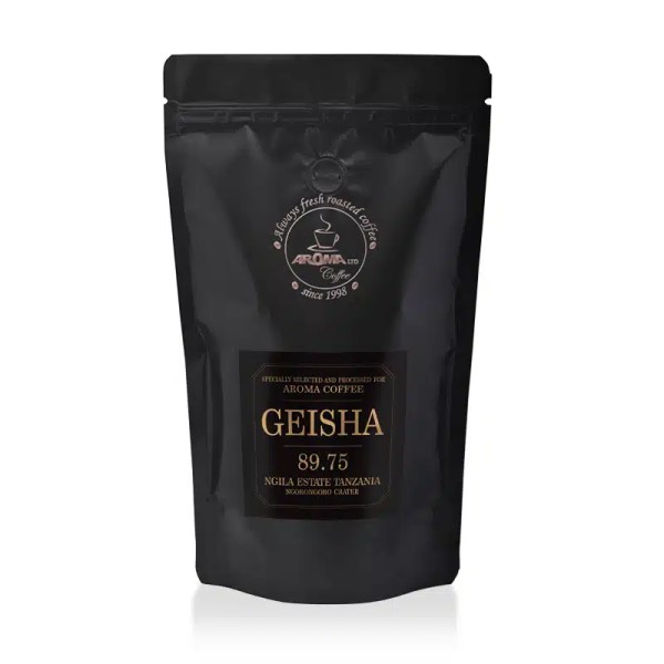 Aroma Geisha Ngila Tanzania 0.250 кг - Aroma Geisha Ngila Tanzania 0.250 кг Аромат Гейша Нгила Танзания 0.250 кг Вкусът на сини сливи, малина и портокал се преплитат в това изключително сладко кафе. Сладък послевкус с нотки на сини сливи, малини, стафиди Aroma Geisha Ngila Tanzania 0.250 кг - Премиум кафе на зърна