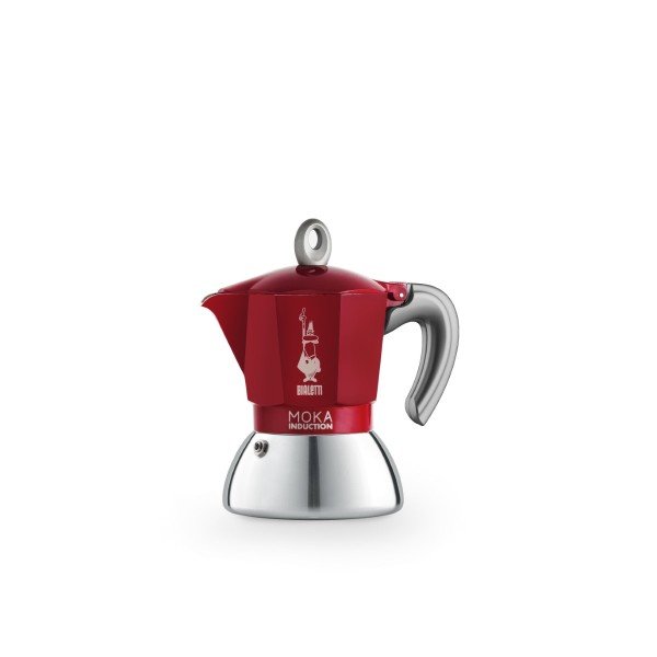 Bialetti Moka Induction coffee maker 4 cups red