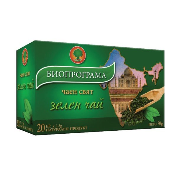 Bioprograma Зелен чай 20бр - Чай на пакетчета