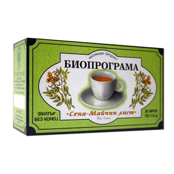 Bioprograma чай Сена - Майчин лист 20бр - Чай на пакетчета