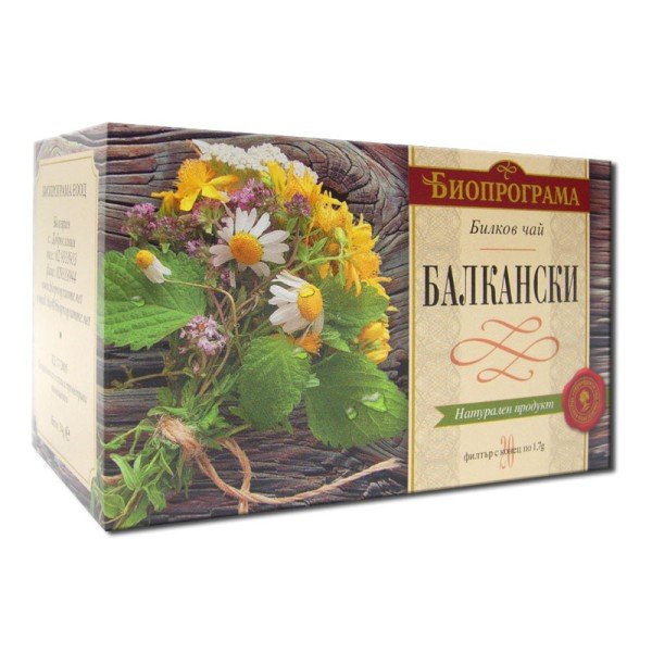 Bioprograma Балкански чай Премиум 20бр - Чай на пакетчета