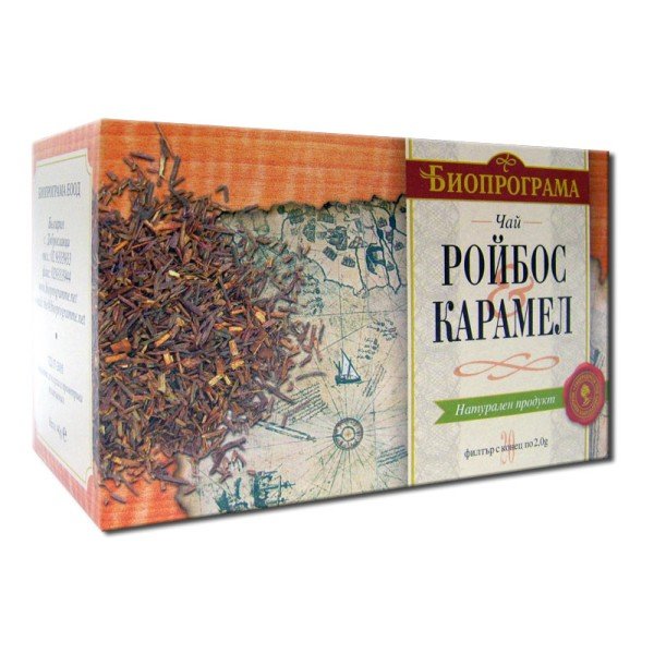 Bioprograma чай Ройбос и Карамел Премиум 20бр - Чай на пакетчета