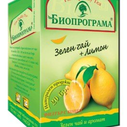 Bioprograma Green tea with lemon 20pcs