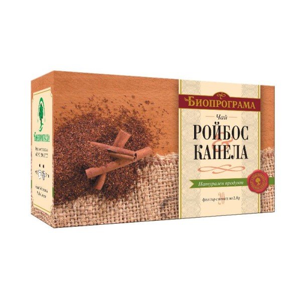 Bioprograma чай Ройбос и Канела Премиум 20бр - Чай на пакетчета